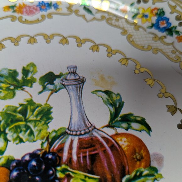 Vintage Daher Decorated Ware Fruits and Wine-Style #825 Daher Styled Tray - Picture 2 of 9